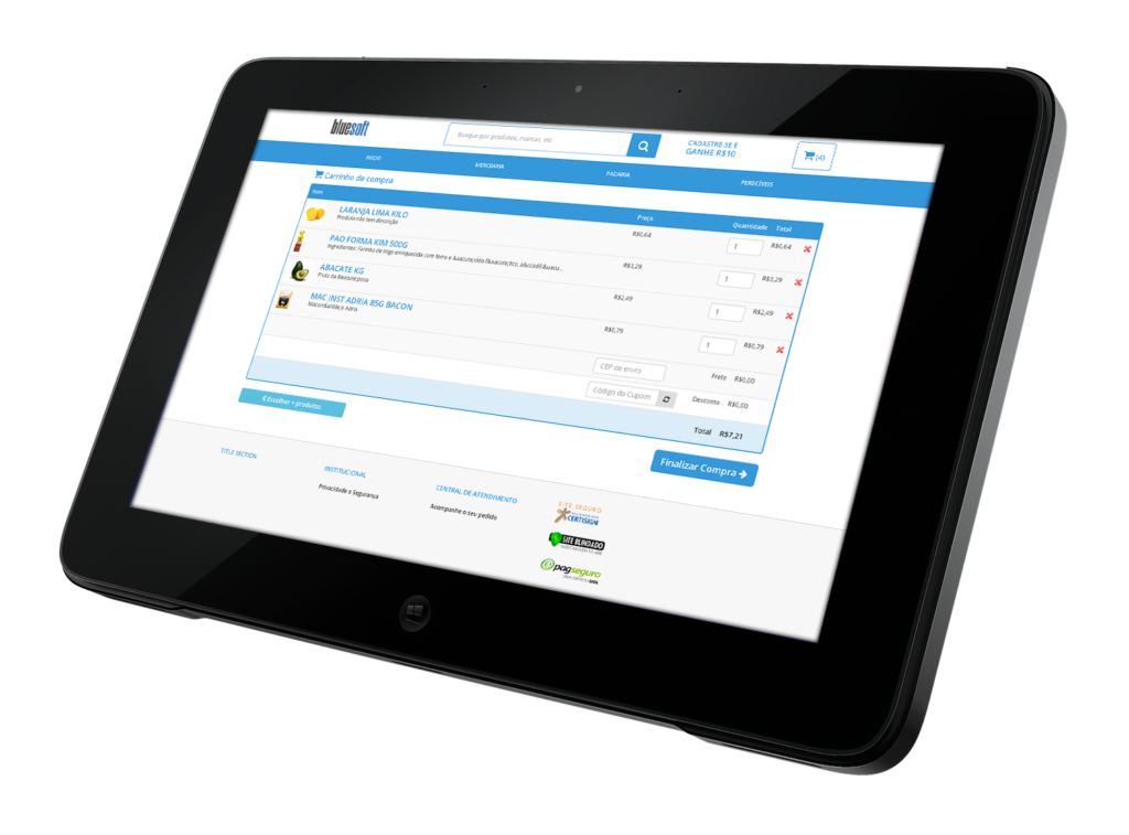 Comece a vender hoje com o<br> Bluesoft e-commerce!