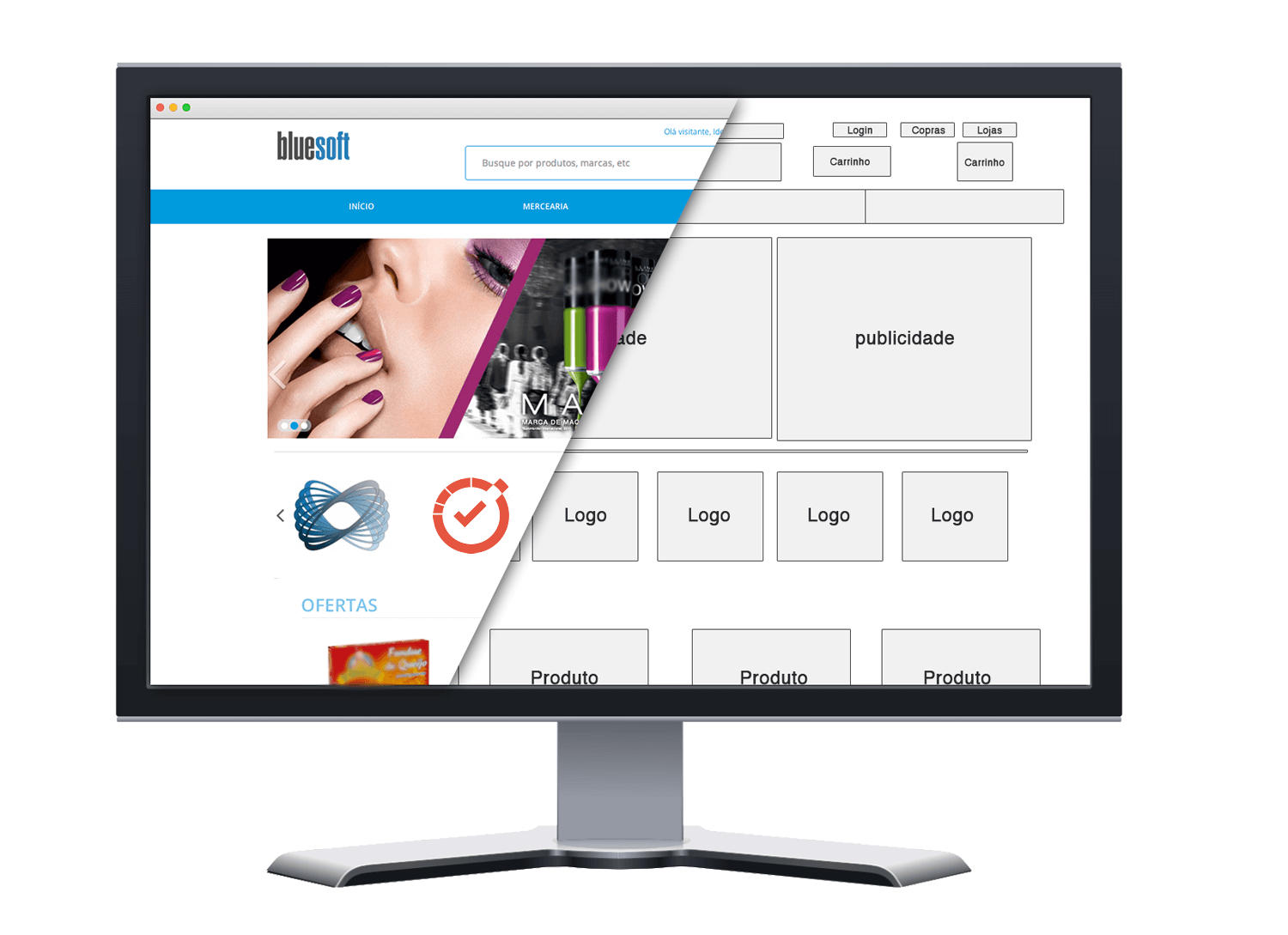 Comece a vender hoje com o<br> Bluesoft e-commerce!