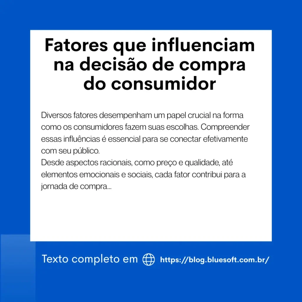 Fatores de decisao de compras